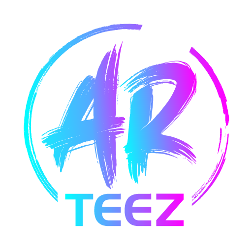 AR Teez logo with a transparent background