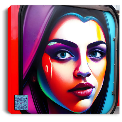 Street Graffiti of a Girl